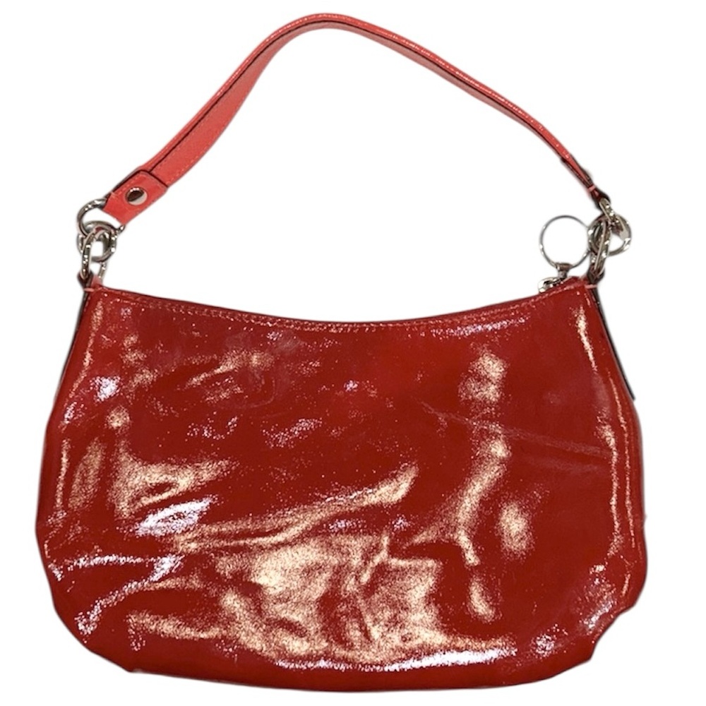 Coach Vintage Red Patent Leather Shoulder Bag - Picture 2 of 3